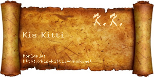 Kis Kitti névjegykártya